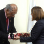 16 October 2019 National Assembly Speaker Maja Gojkovic and the PParliament Speaker of Fiji Ratu Epeli Nailatikau